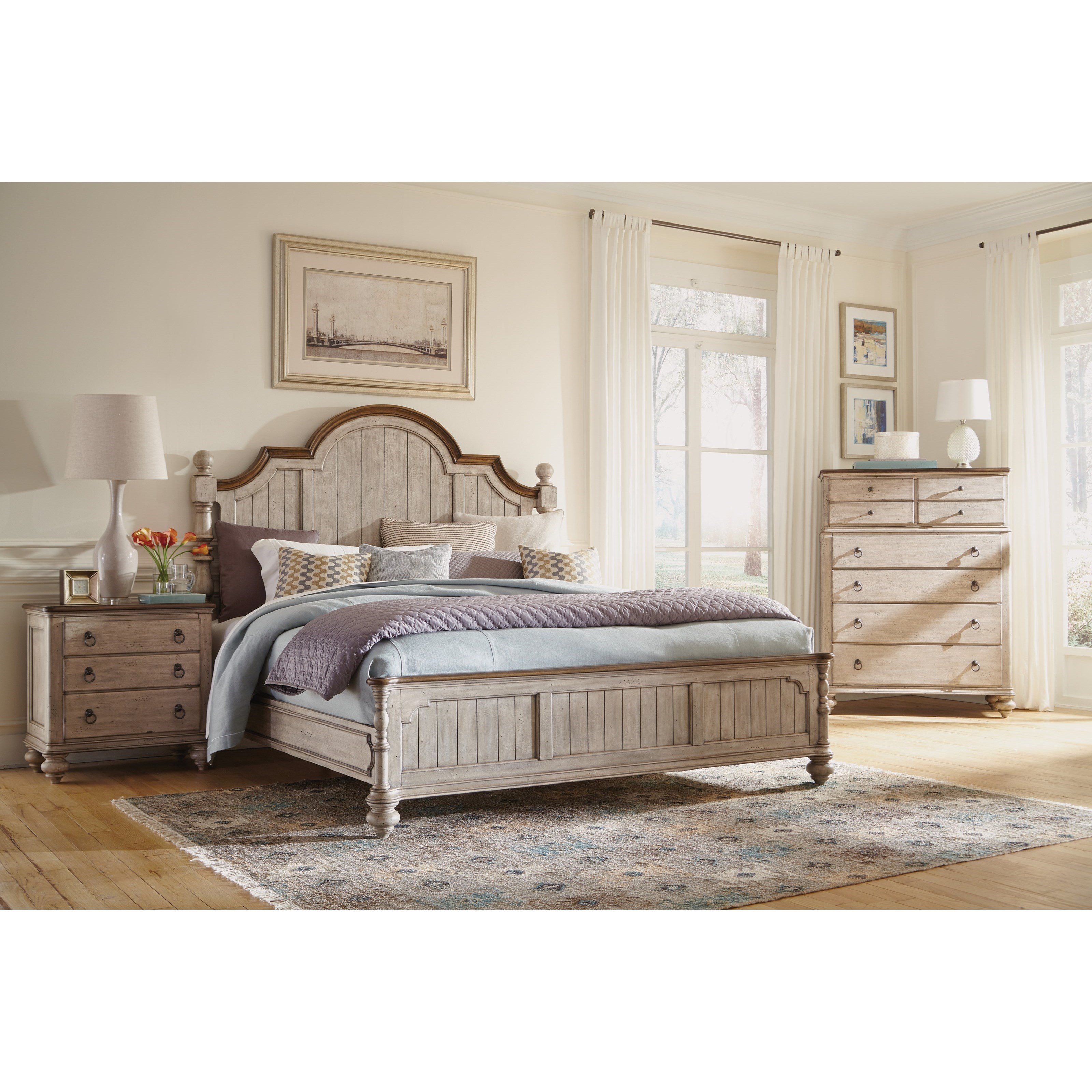 Flexsteel Wynwood Collection Plymouth W1047 Q Bedroom Group 2 Queen